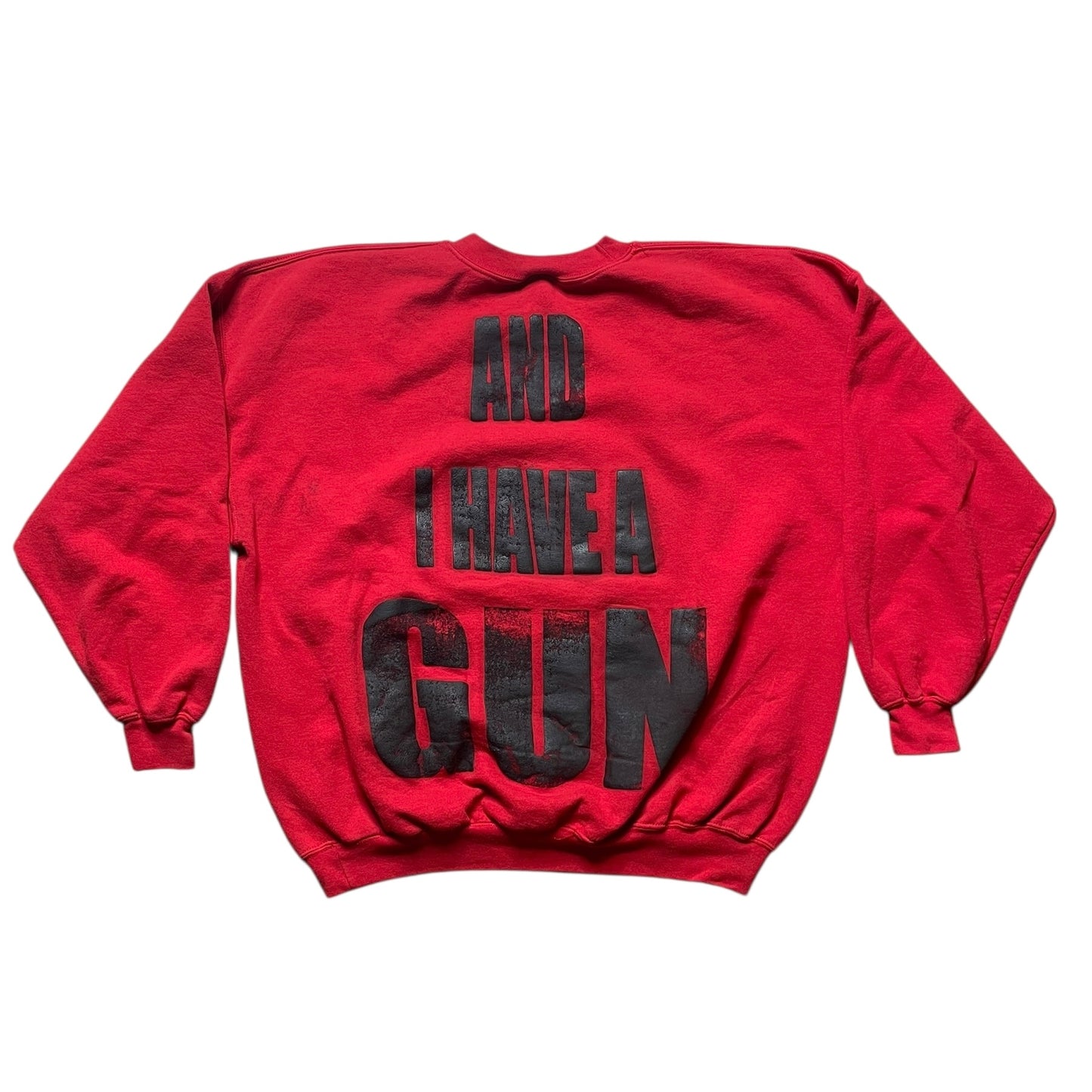 Fat Retard Faggot And I Have A Gun 1/1 Crewneck (XXL) HARDCORE THOUGHTS X JUNA COLLAB