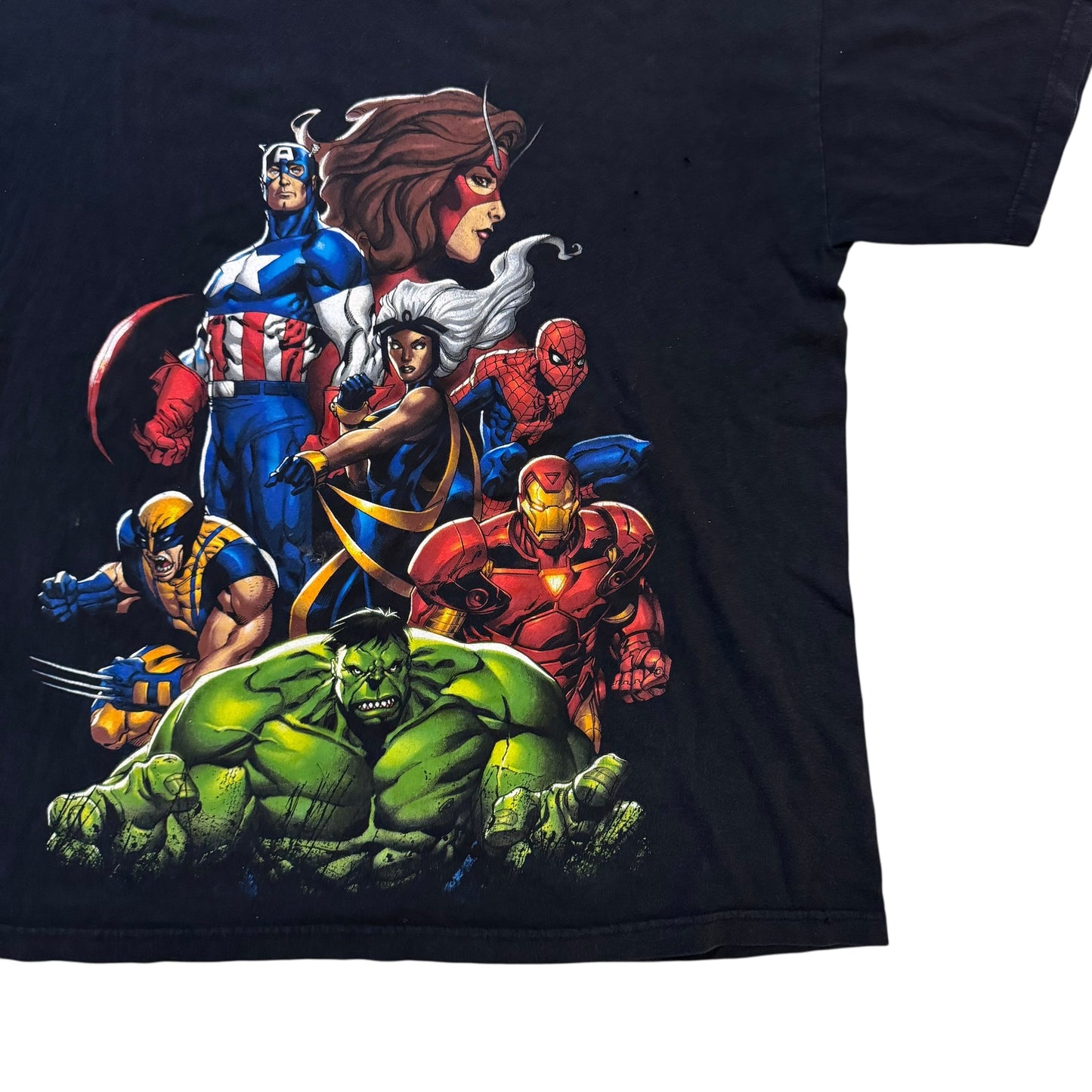 Marvel Superhero Collage T-Shirt 2000s (XL)
