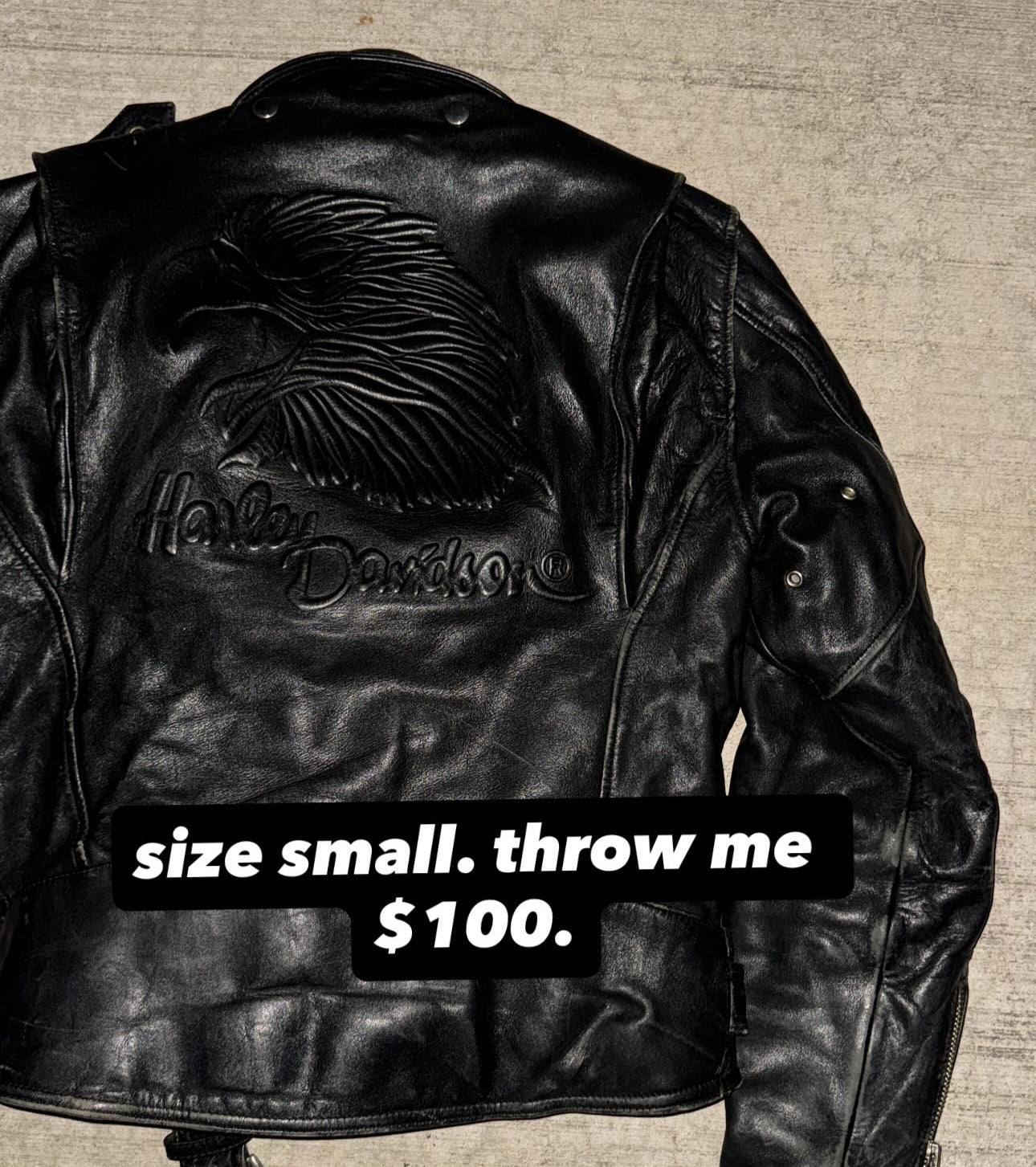 Harley Davidson Leather Jacket (Small)