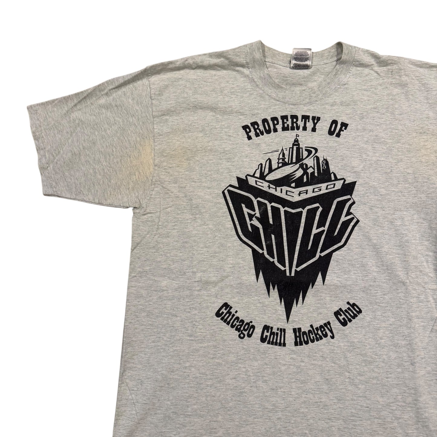 Chicago Chill Hockey T-Shirt 90s (XL) [ REAL SHOPPER EXCLUSIVE ]