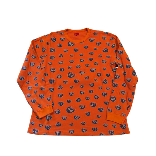 Supreme Interstate Thermal Long Sleeve T-Shirt (XL) PERSONALS COLLECTION