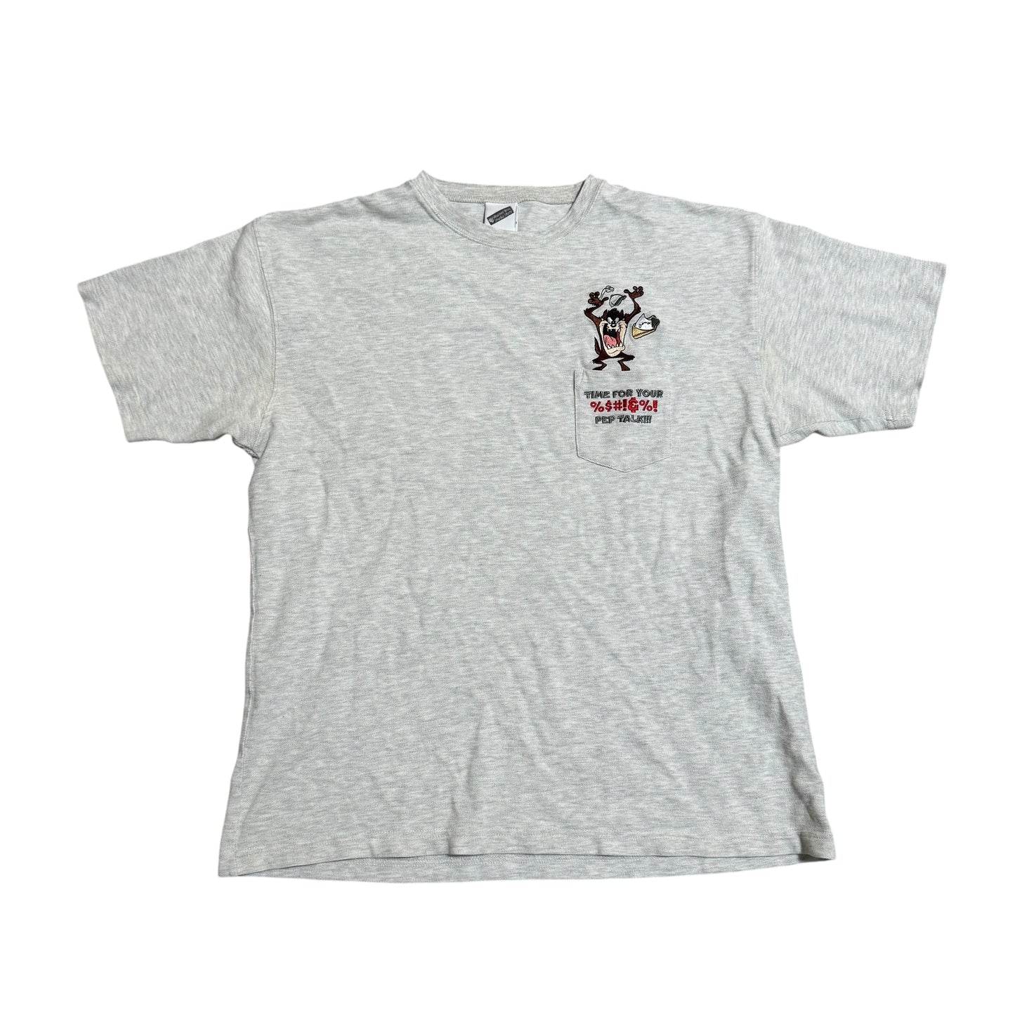 Looney Tunes Taz Pocket T-Shirt 90s (Large) [ REAL SHOPPER EXCLUSIVE ]