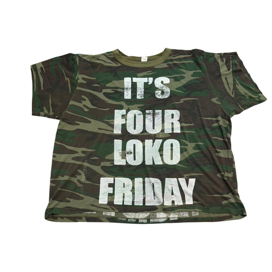 Four Loko Friday 1/1 Camo T-Shirt (Boxy XL)