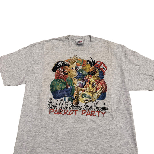 Parrot Party T-Shirt (Large) [ REAL SHOPPER EXCLUSIVE ]