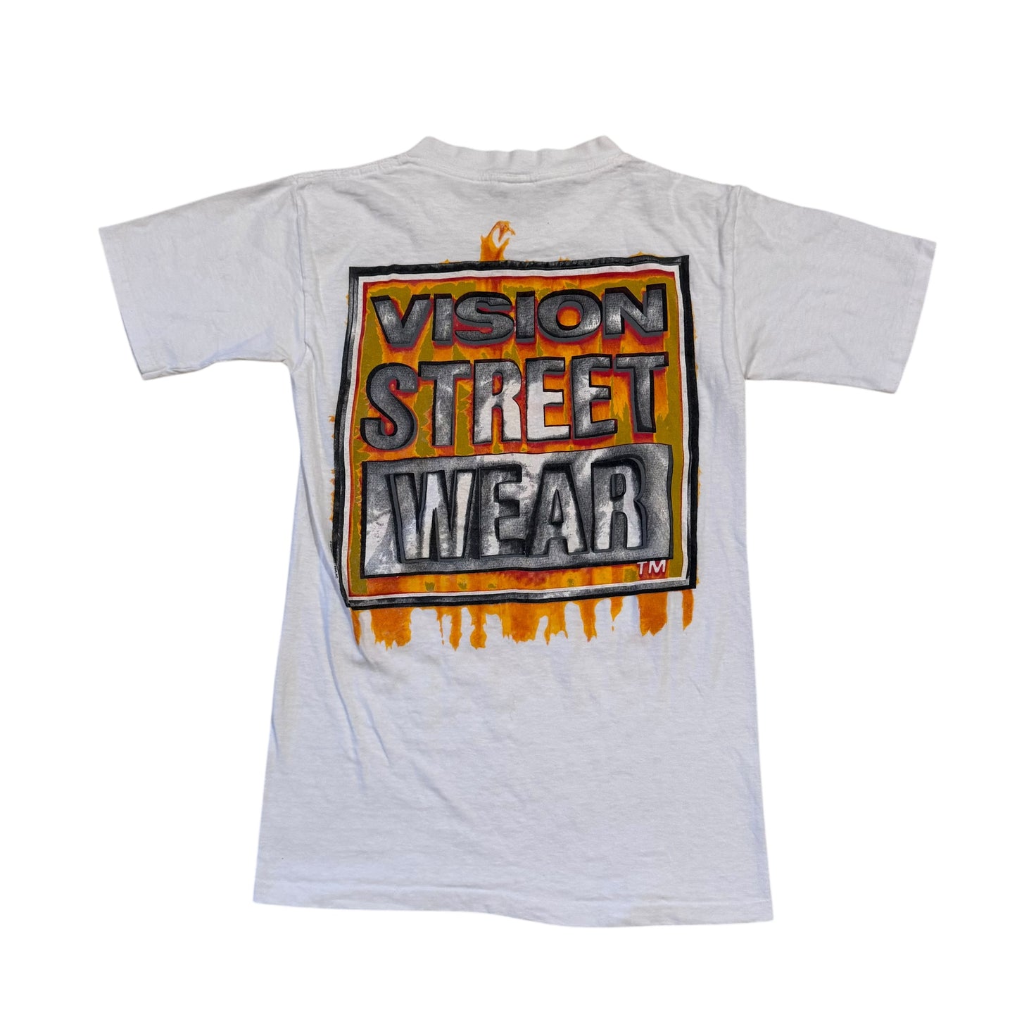 Vision Street Wear Flame Logo T-Shirt (Small)