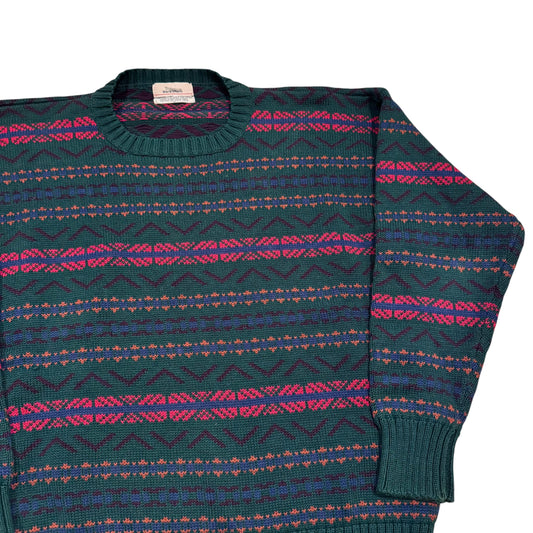 Mark Shale Knitted Striped Sweater 90s (Medium) [ REAL SHOPPER EXCLUSIVE ]