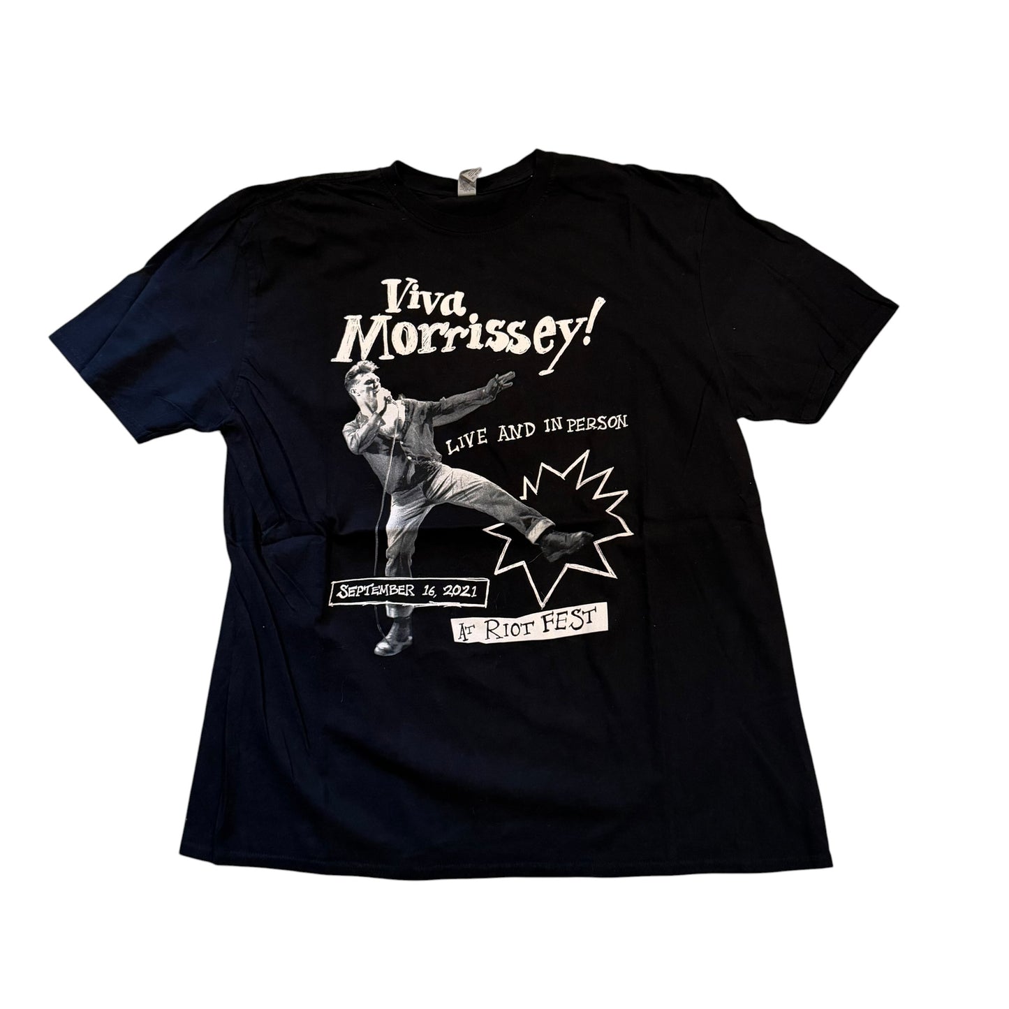 Morrissey Riot Fest T-Shirt 2021 (XL) PERSONALS COLLECTION