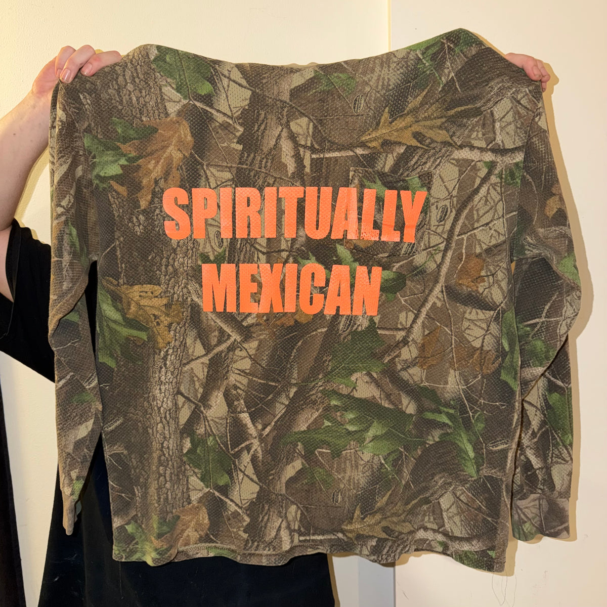 Spiritually Mexican Camo Long Sleeve T-Shirt (XXL)