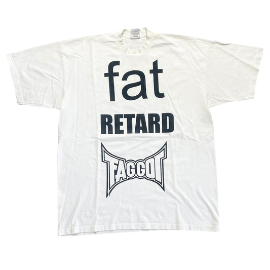 Fat Retard Faggot And I Have A Gun 1/1 Pro Club T-Shirt (XXXL) HARDCORE THOUGHTS X JUNA COLLAB