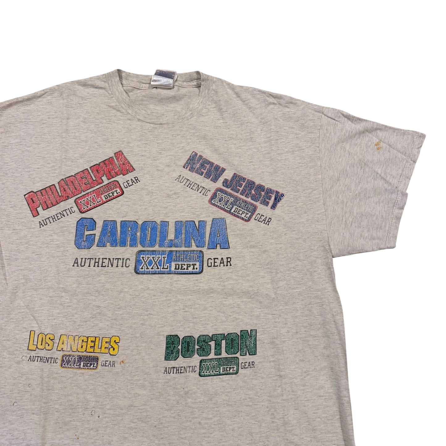 College Test Print T-Shirt 2000s (XL) PERSONALS COLLECTION