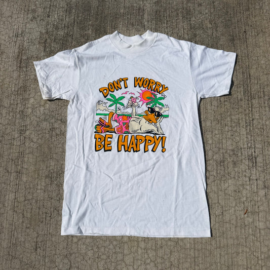 Don’t Worry Be Happy T-Shirt 80s (Fits Medium) REAL SHOPPER EXCLUSIVE