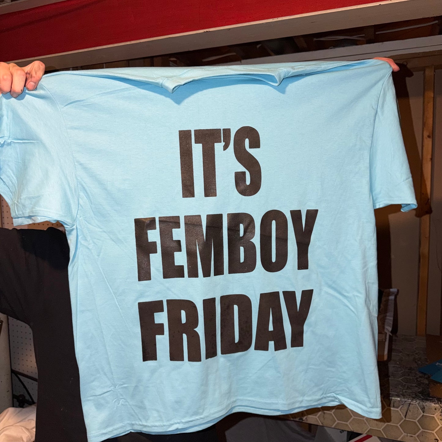 It’s Femboy Friday And I Have A Boner T-Shirt Light Blue