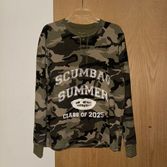 SCUMBAG SUMMER 1/1 Camo Long Sleeve T-Shirt (Large)