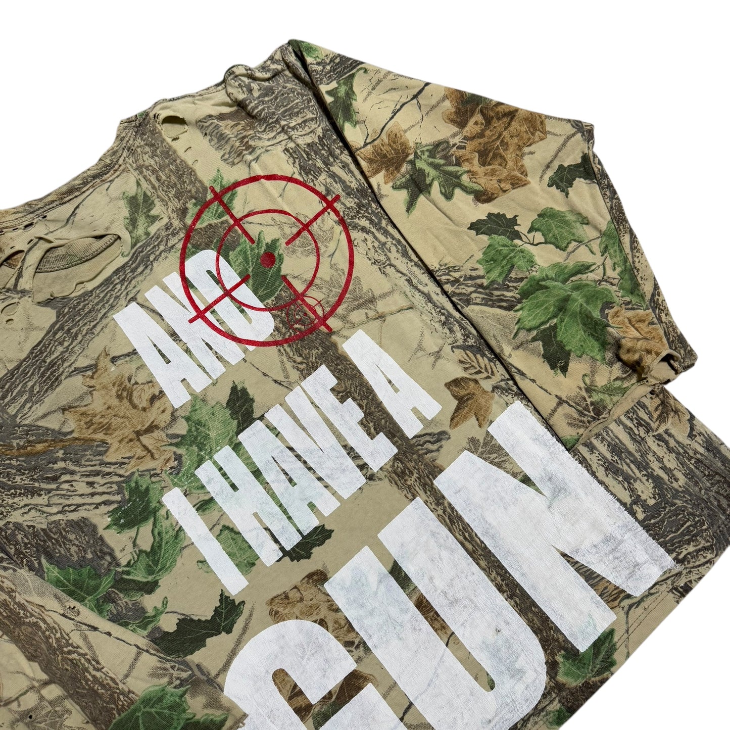 Four Loko Friday Camo 1/1 Thrashed Long Sleeve T-Shirt (XL)
