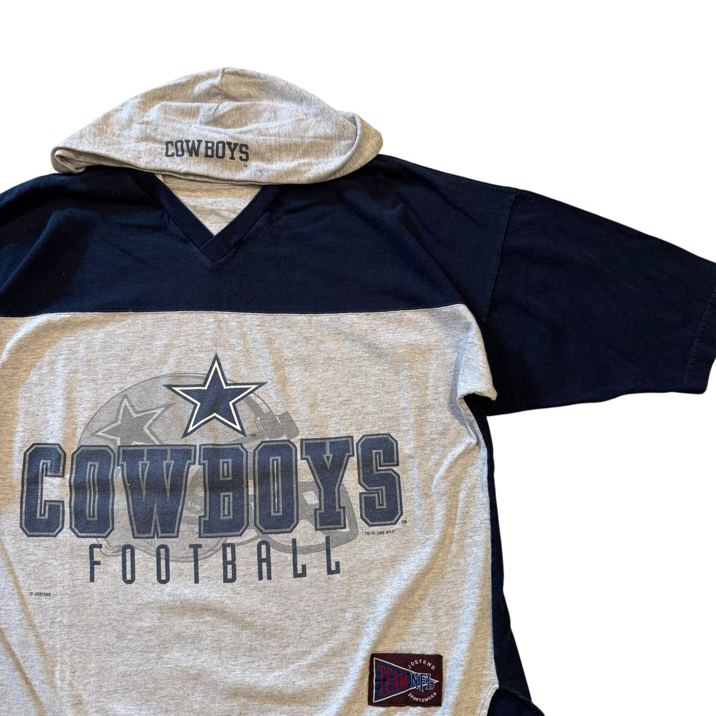 Dallas Cowboys T-Shirt Hoodie 90s (Boxy Large) [ REAL SHOPPER EXCLUSIVE ]