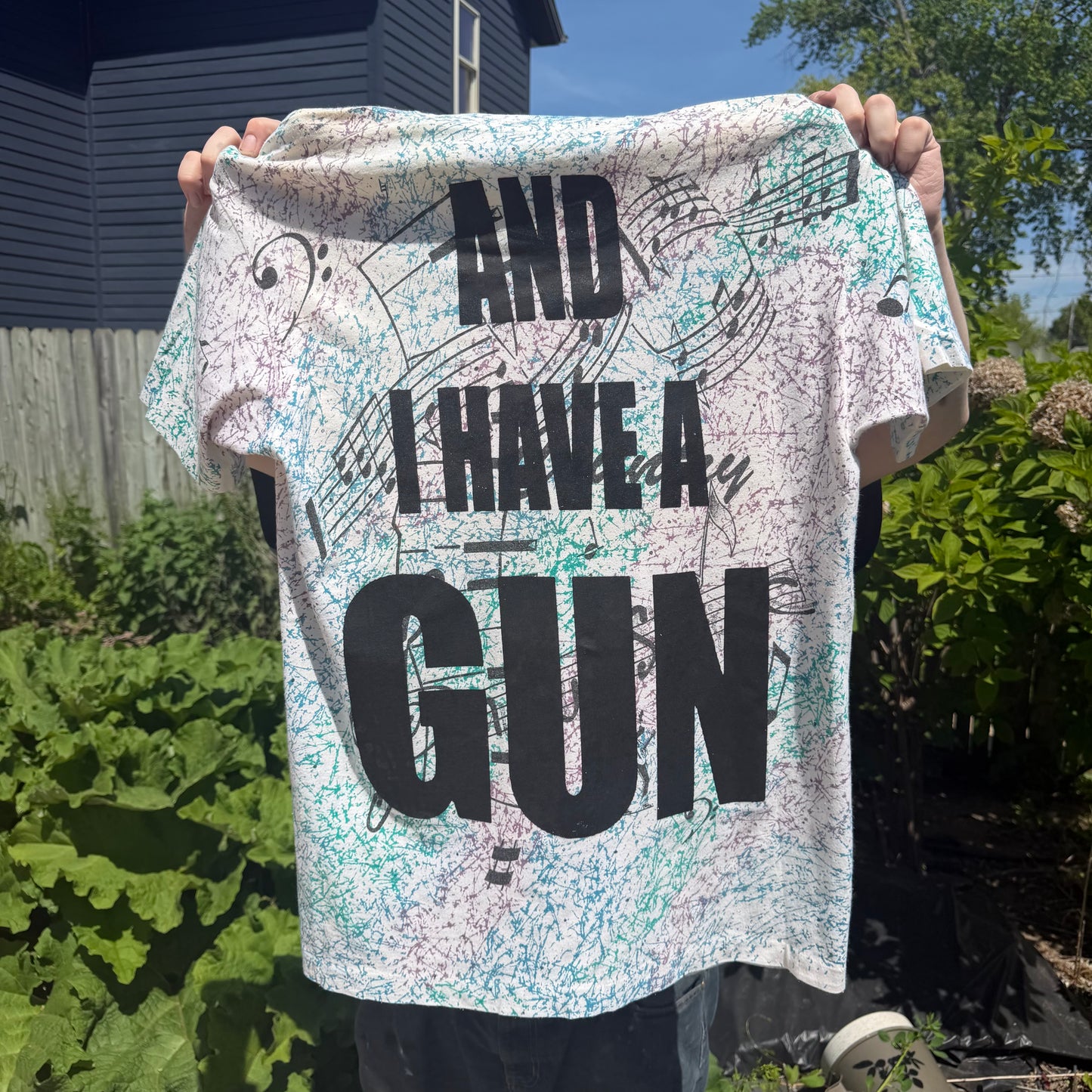 Twink Retard Faggot 1/1 T-Shirt (XL) HARDCORE THOUGHTS X JUNA THRIFTS