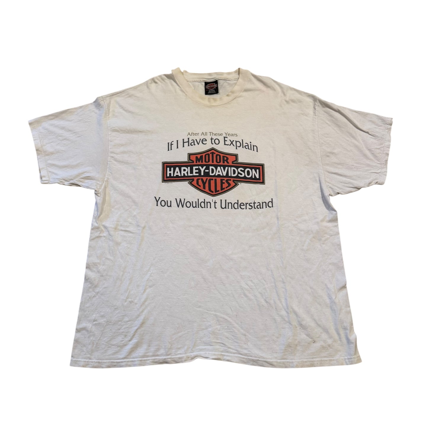 Harley Davidson If I Have To Explain… T-Shirt 90s (XXXL) [ REAL SHOPPER EXCLUSIVE ]