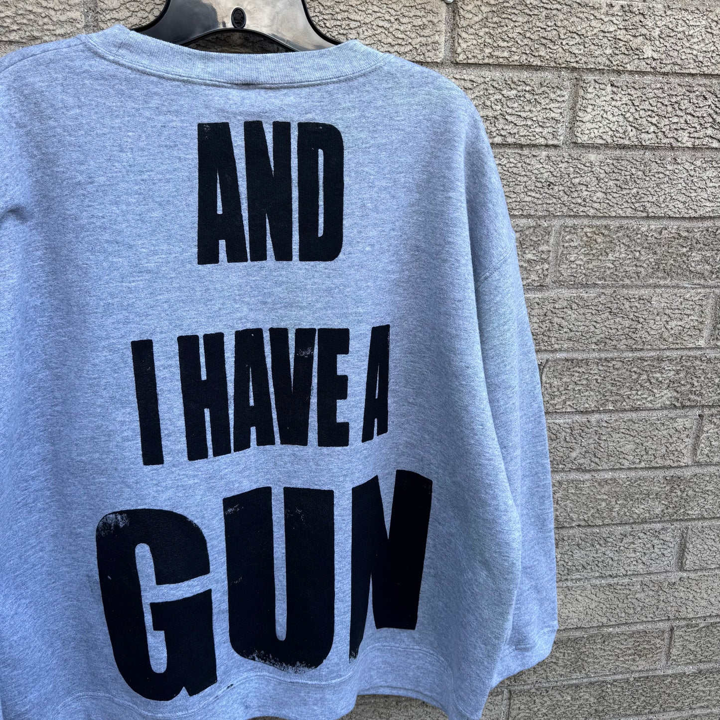 Karma Kills… And I Have A Gun 1/1 Crewneck (Boxy XL)