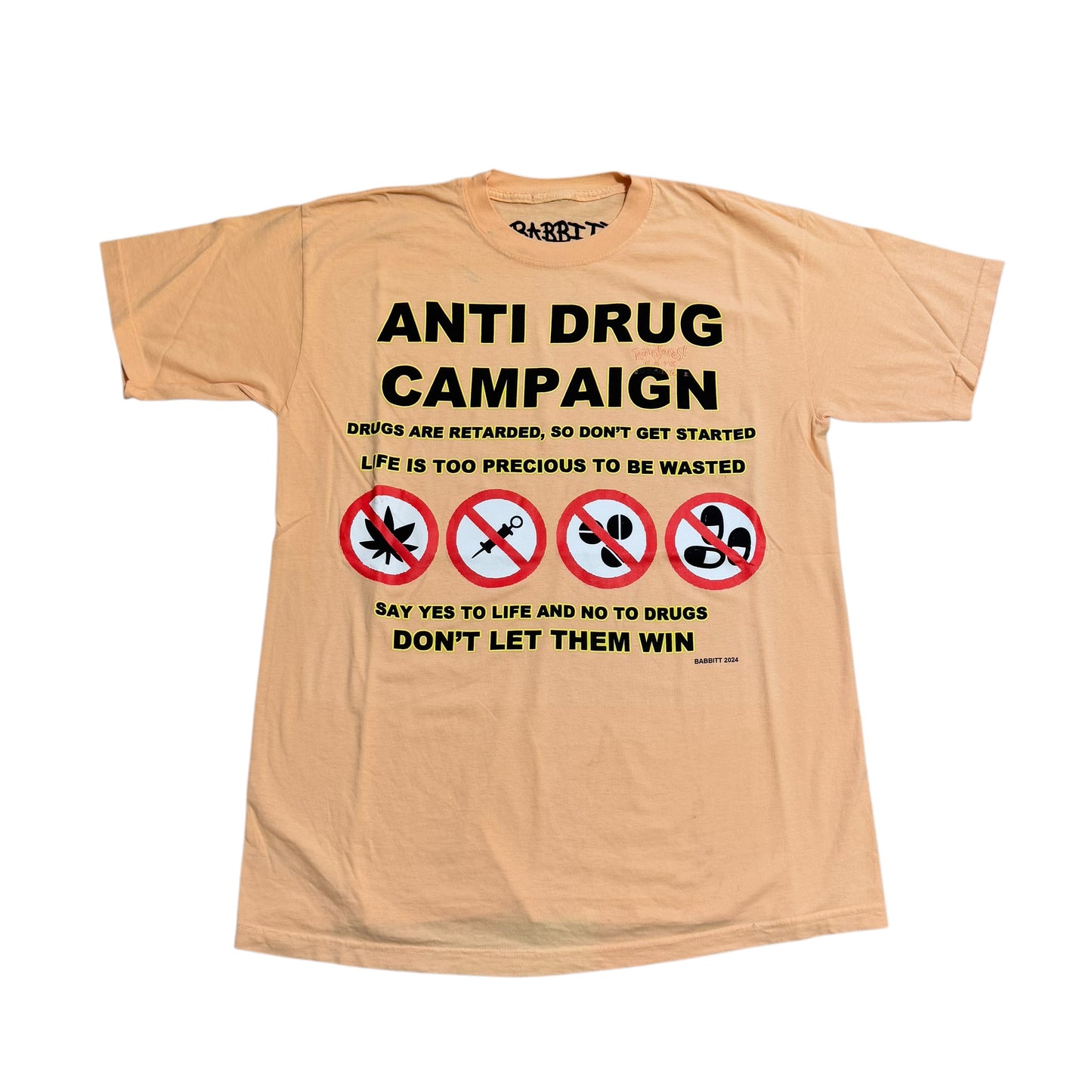 Babbit Anti Drug Campaign 1/1 T-Shirt (XXL) PERSONALS COLLECTION