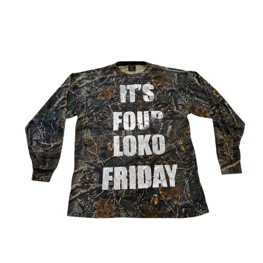 Four Loko Friday Camo 1/1 Long Sleeve T-Shirt (Large)