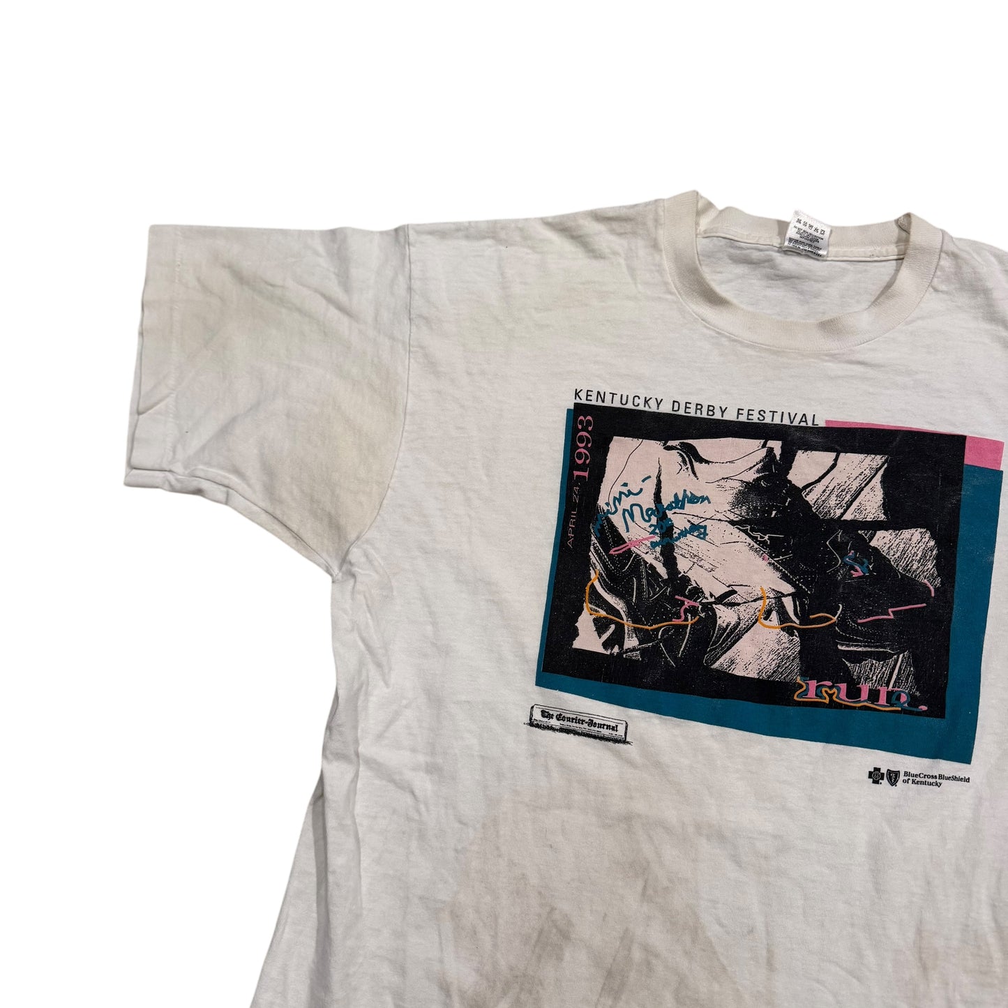 Kentucky Derby Festival T-Shirt TRASHED 90s (XL) [ REAL SHOPPER EXCLUSIVE ]