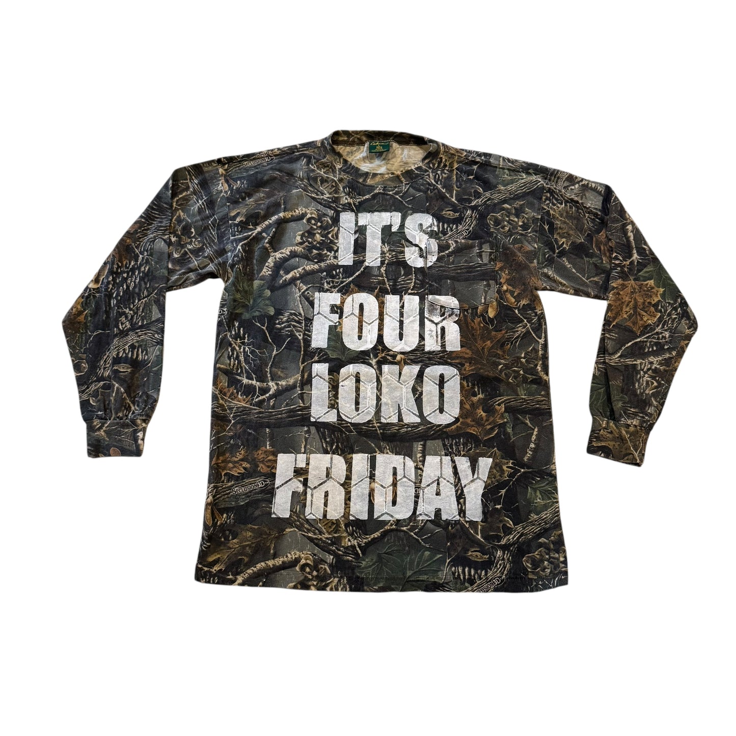 Four Loko Friday Camo 1/1 Long Sleeve T-Shirt (Large)