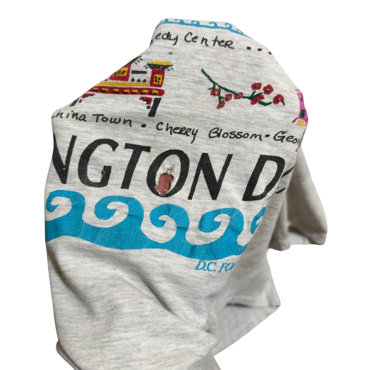 Washington DC Thrashed T-Shirt 90s (Boxy XL) PERSONALS COLLECTION