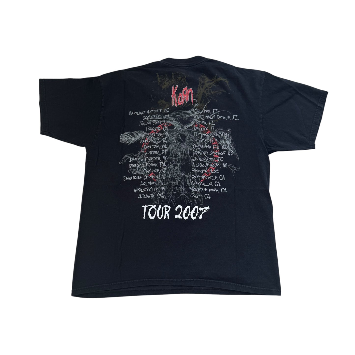 Korn Untitled 2007 Tour T-Shirt (Large)