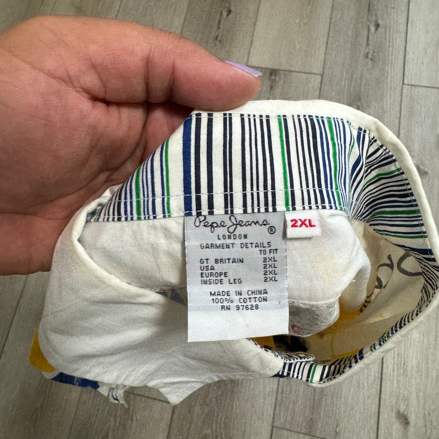 Pepe Jeans Button Up T-Shirt y2k (XXL)
