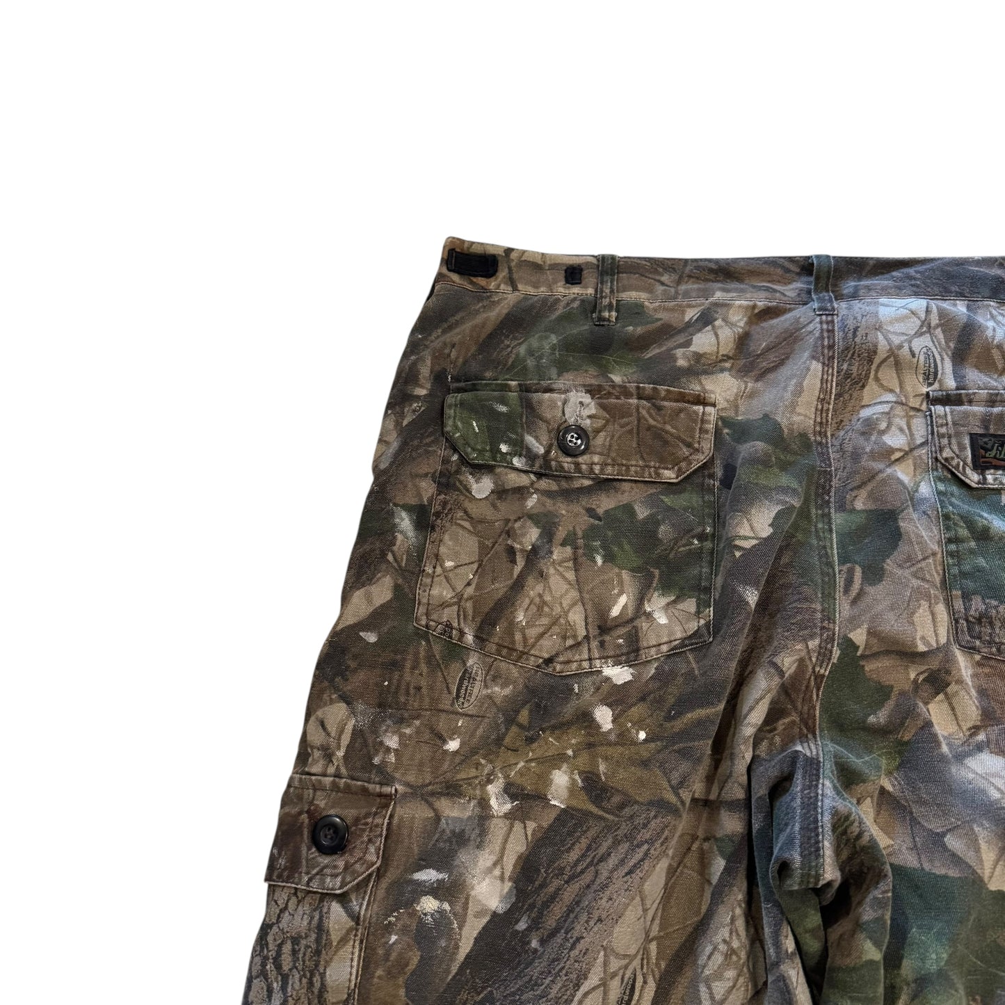Camo Paint Splattered Studio Pants (38x25) PERSONALS COLLECTION
