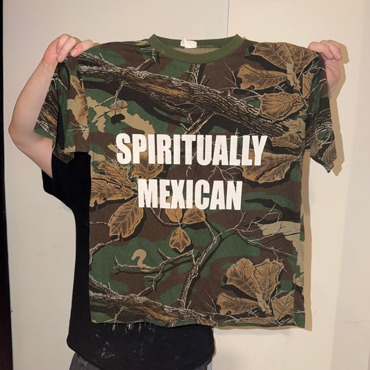 Spiritually Mexican Camo T-Shirt (Large)
