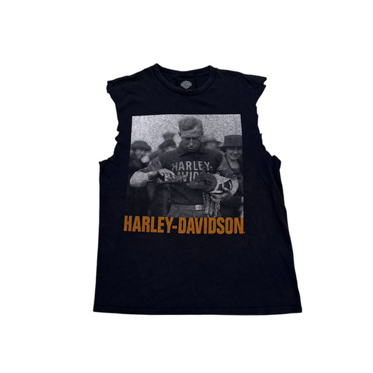Harley Davidson Cut Off T-Shirt (Large) [ REAL SHOPPER EXCLUSIVE ]