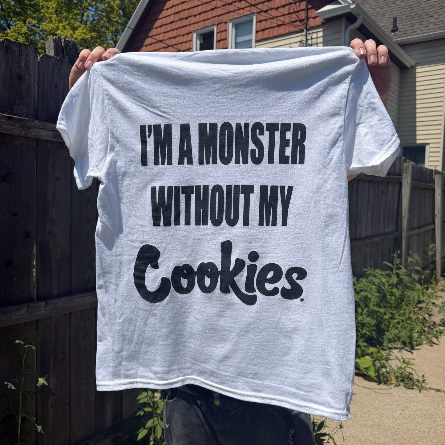 I’M A MONSTER WITHOUT MY COOKIES WHITE T-Shirt