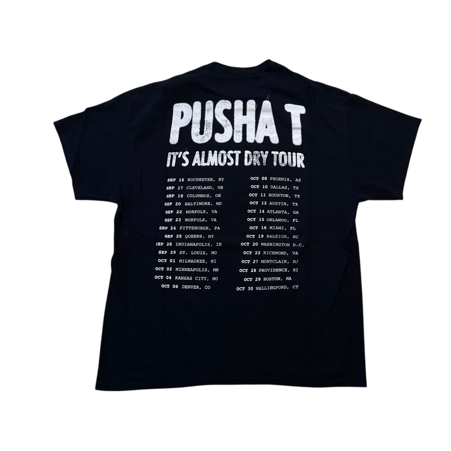 Pusha T “You Know Who The Villain Is’ It’s Almost Dry Tour T-Shirt (XL)