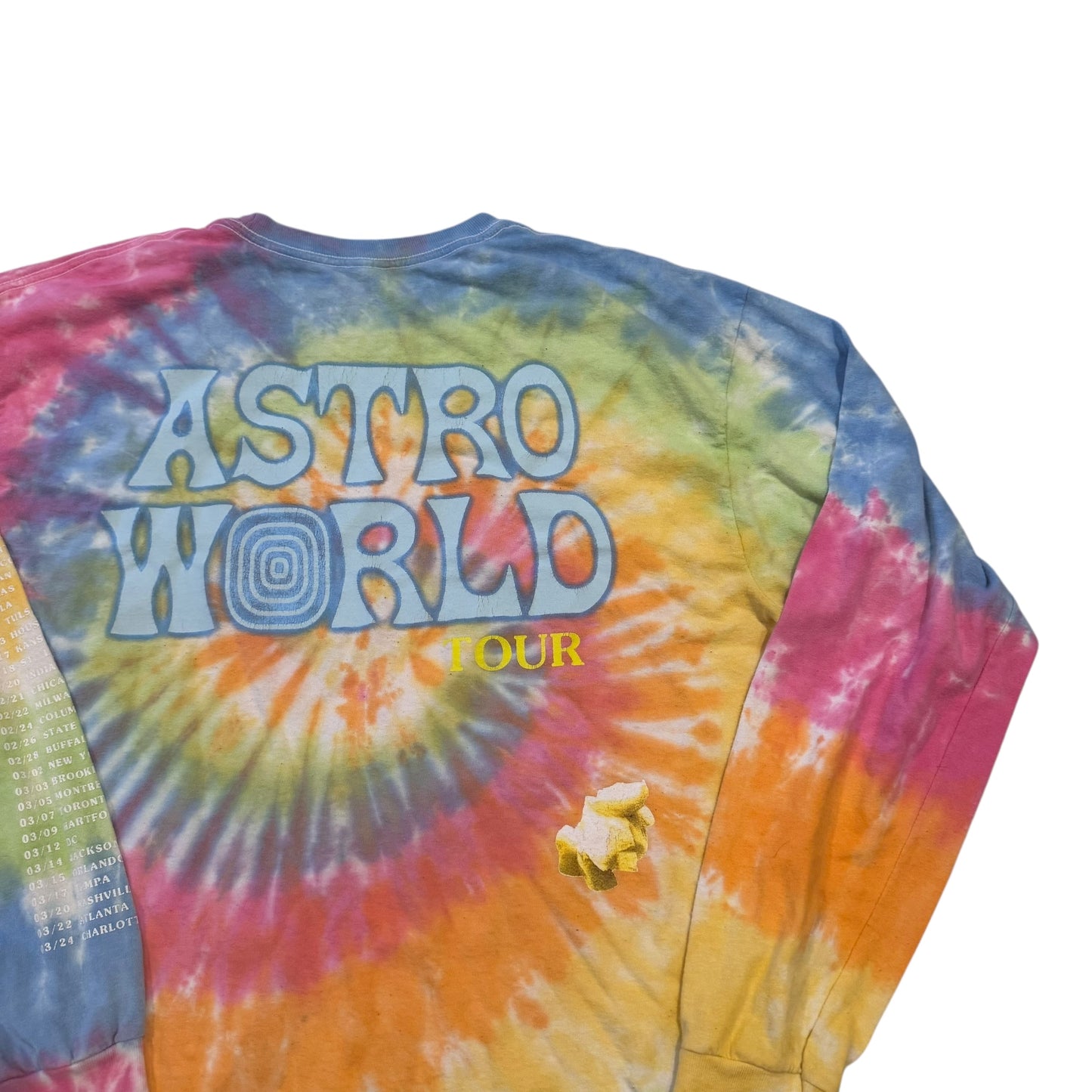 Travis Scott Astroworld Long Sleeve T-Die Tour T-Shirt (Large) [ REAL SHOPPER EXCLUSIVE ]