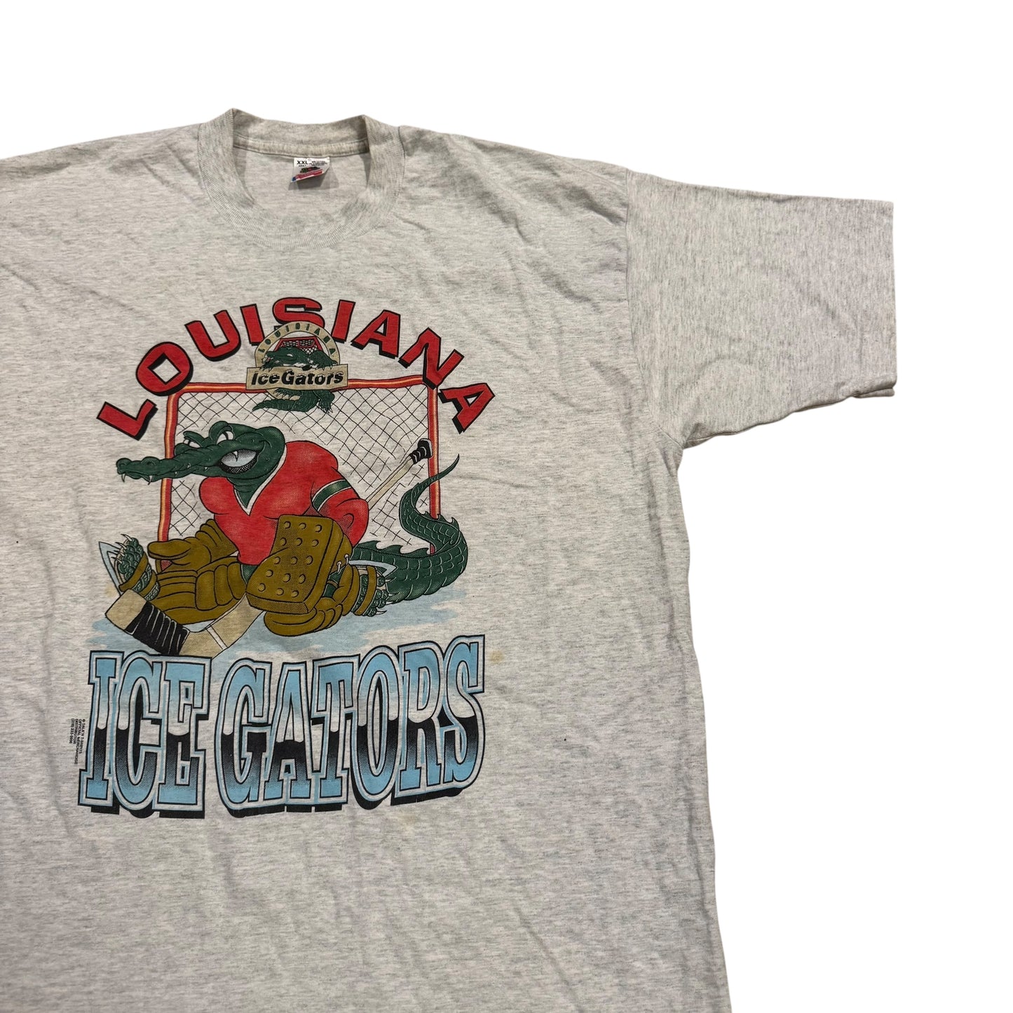 Louisiana Ice Gators T-Shirt 90s (XXL) [ REAL SHOPPER EXCLUSIVE ]