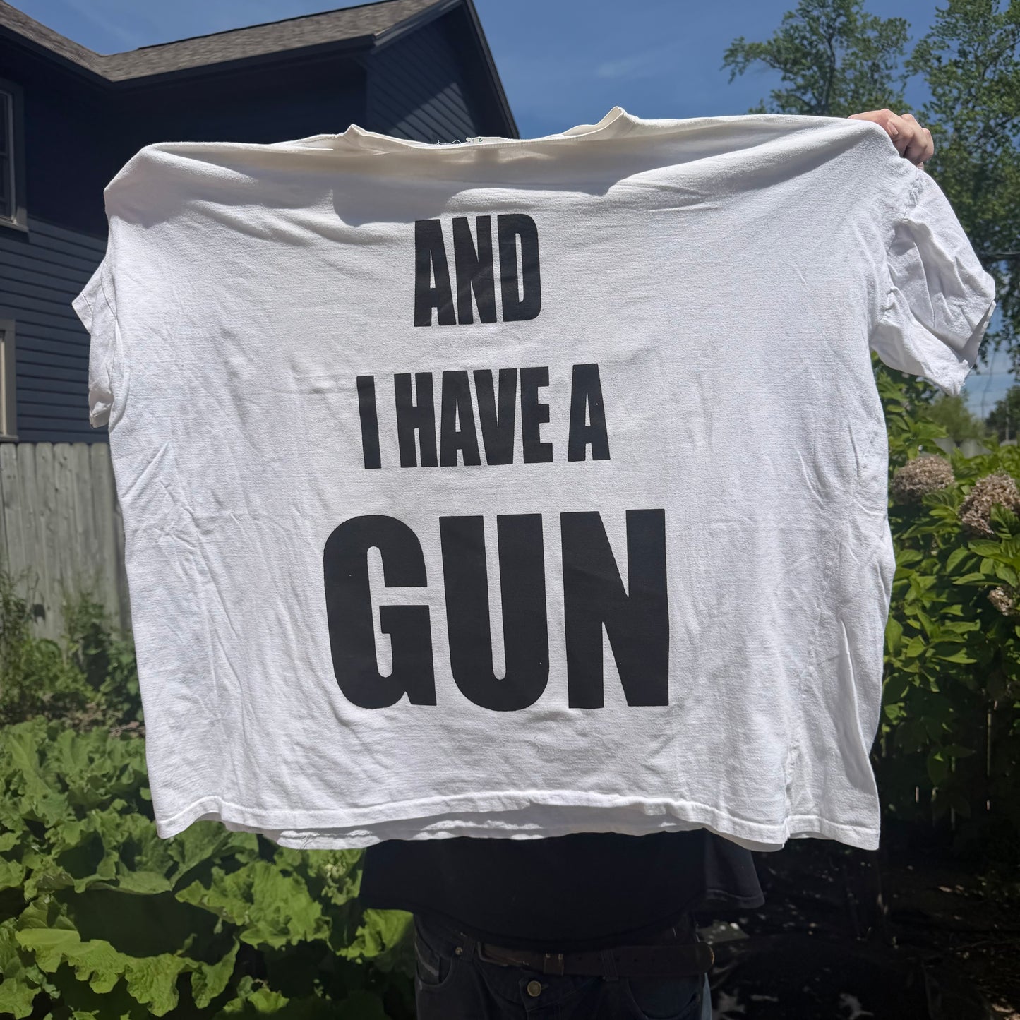 Twink Retard Faggot 1/1 T-Shirt (Boxy XXXXL) HARDCORE THOUGHTS X JUNA THRIFTS