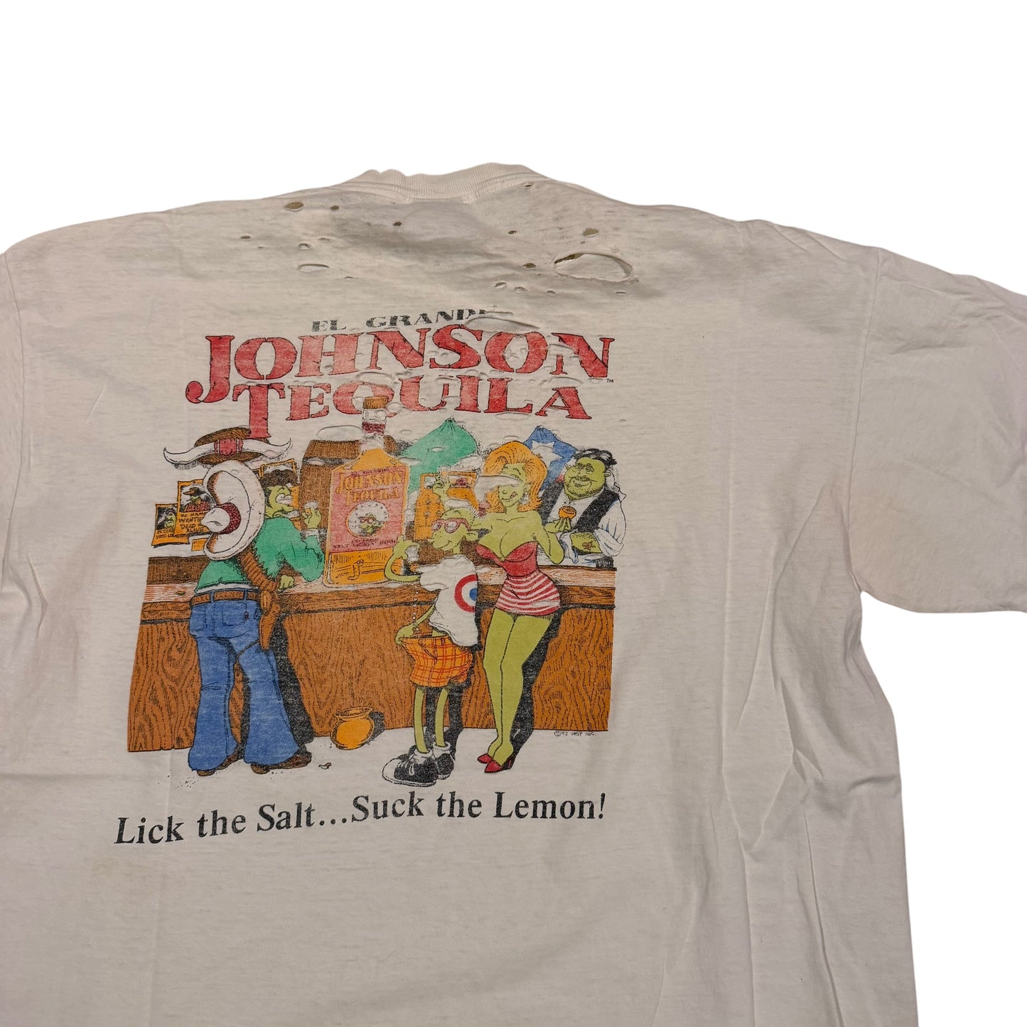 Big Johnson Tequilla Thrashed T-Shirt (XL) PERSONALS COLLECTION