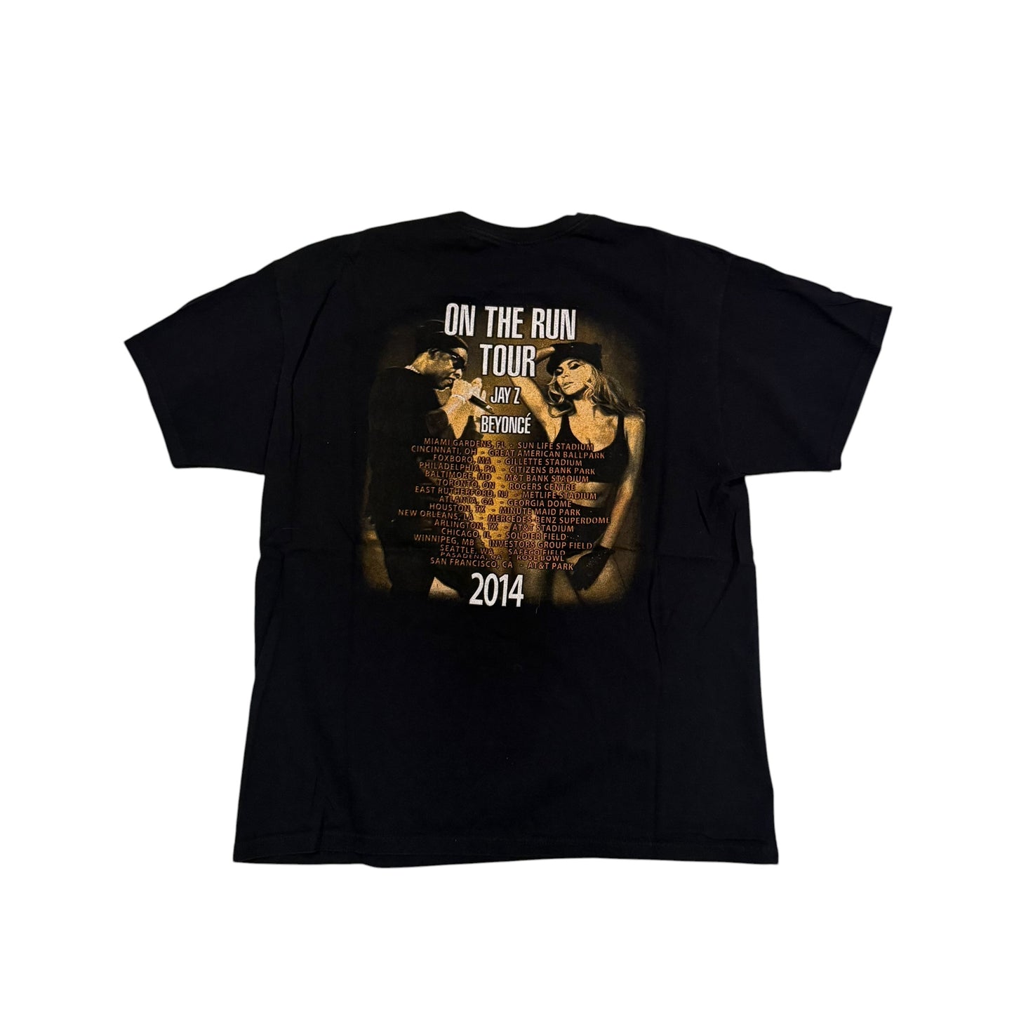 Beyonce x Jay Z On The Run Tour T-Shirt 2014 (XL) PERSONALS COLLECTION
