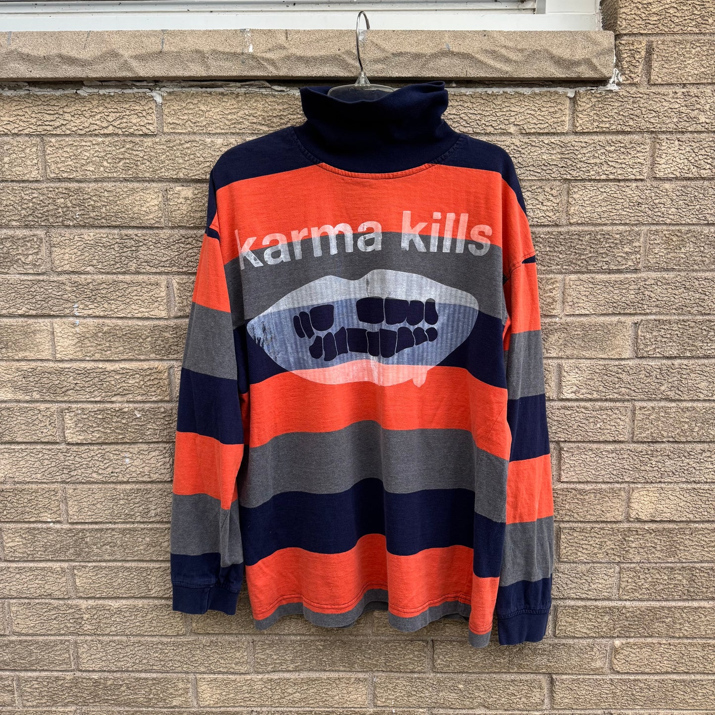Karma Kills… And I Have A Gun 1/1 Turtle Neck Long Sleeve Shirt (XL)