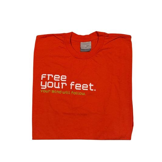 Nike Free Your Feet T-Shirt 2000s (XL) PERSONALS COLLECTION