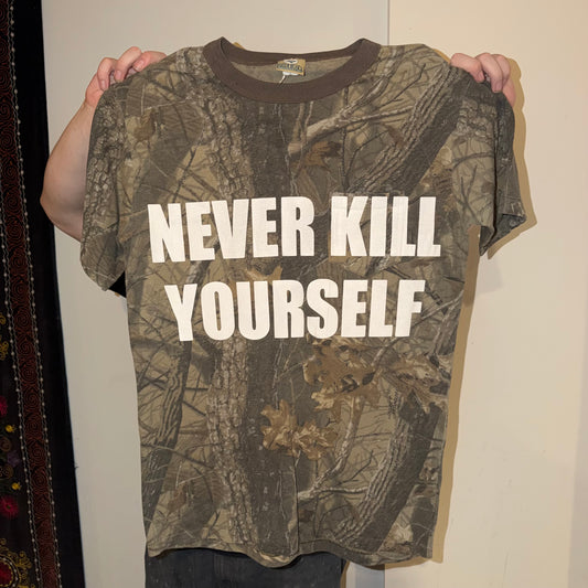 Never Kill Yourself 1/1 Camo T-Shirt (Large)