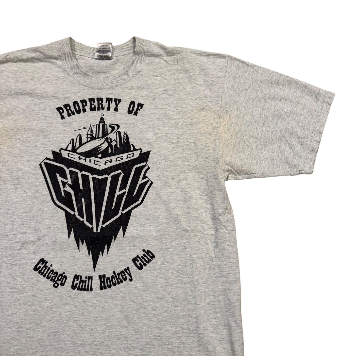 Chicago Chill Hockey T-Shirt 90s (XL) [ REAL SHOPPER EXCLUSIVE ]