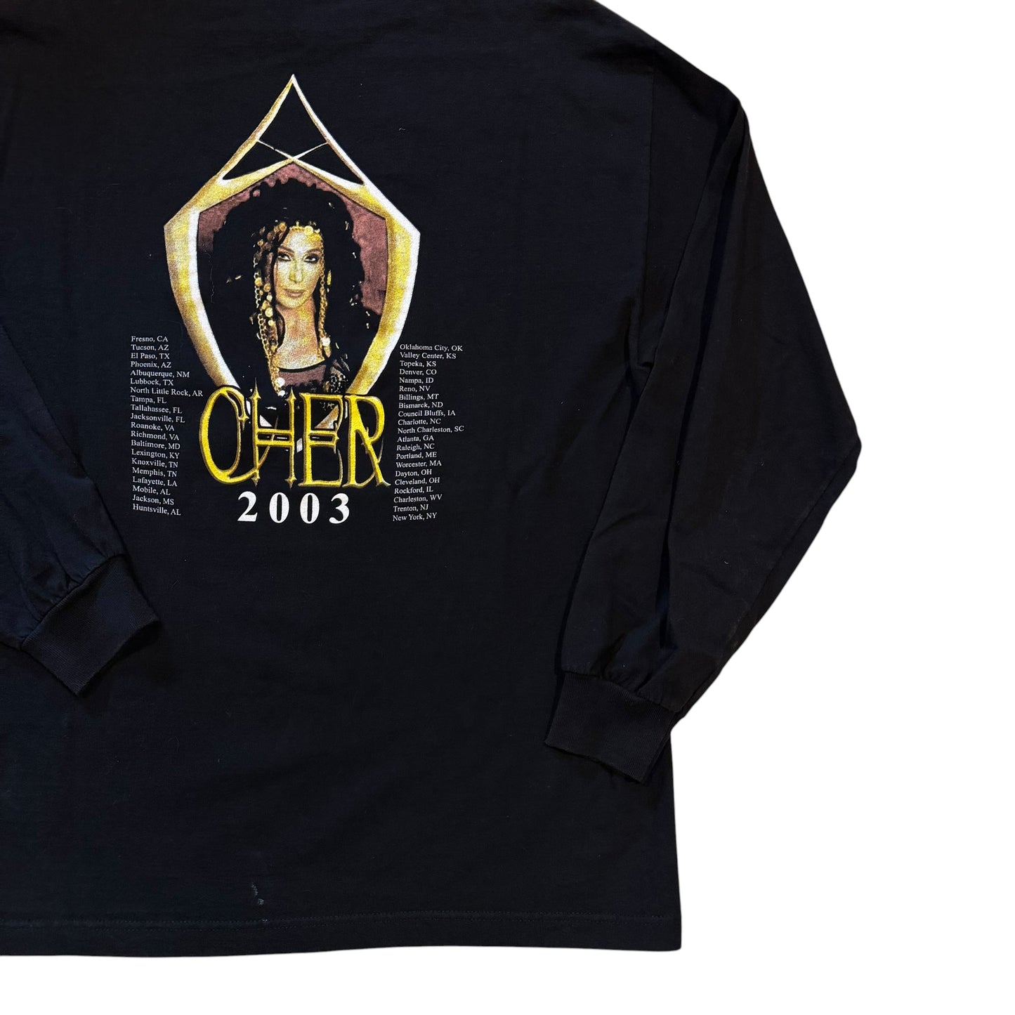 Cher Tour 2003/2004 Long Sleeve T-Shirt (XL) PERSONALS COLLECTION