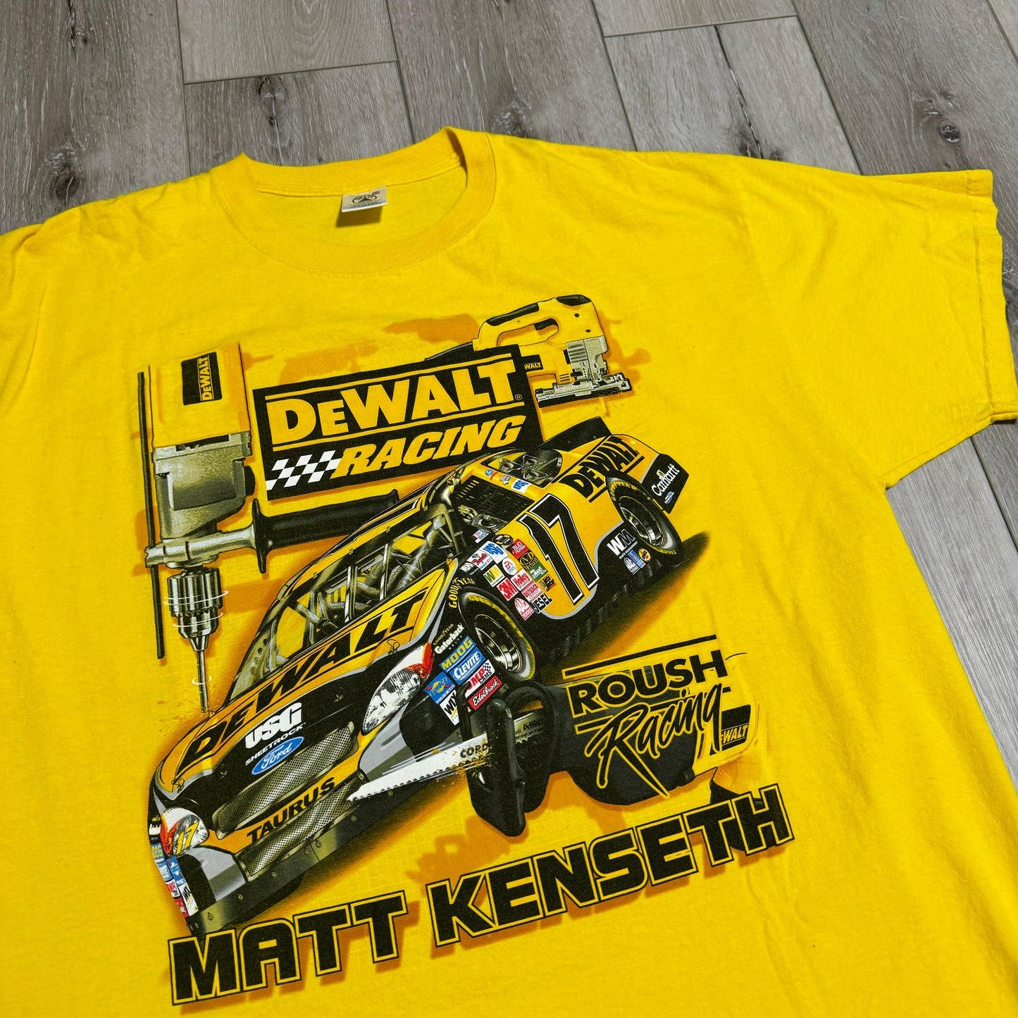 NASCAR Matt Kenseth DeWalt Racing T-Shirt 2000s (XXL)