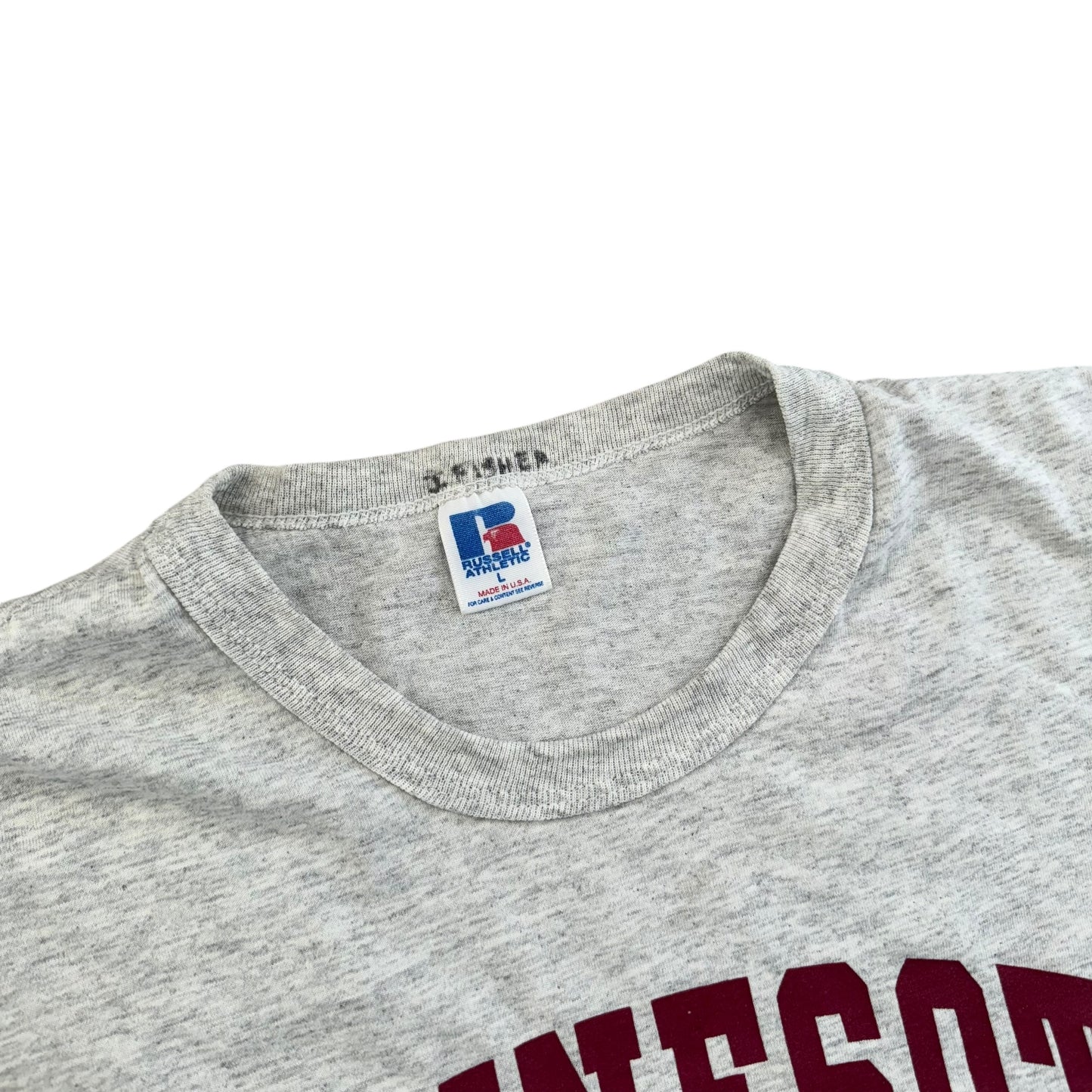 Minnesota Hockey Russell T-Shirt 90s (Large) [ REAL SHOPPER EXCLUSIVE ]