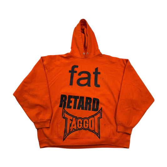 Fat Retard Faggot And I Have A Gun 1/1 Hoodie (XXXL) HARDCORE THOUGHTS X JUNA COLLAB