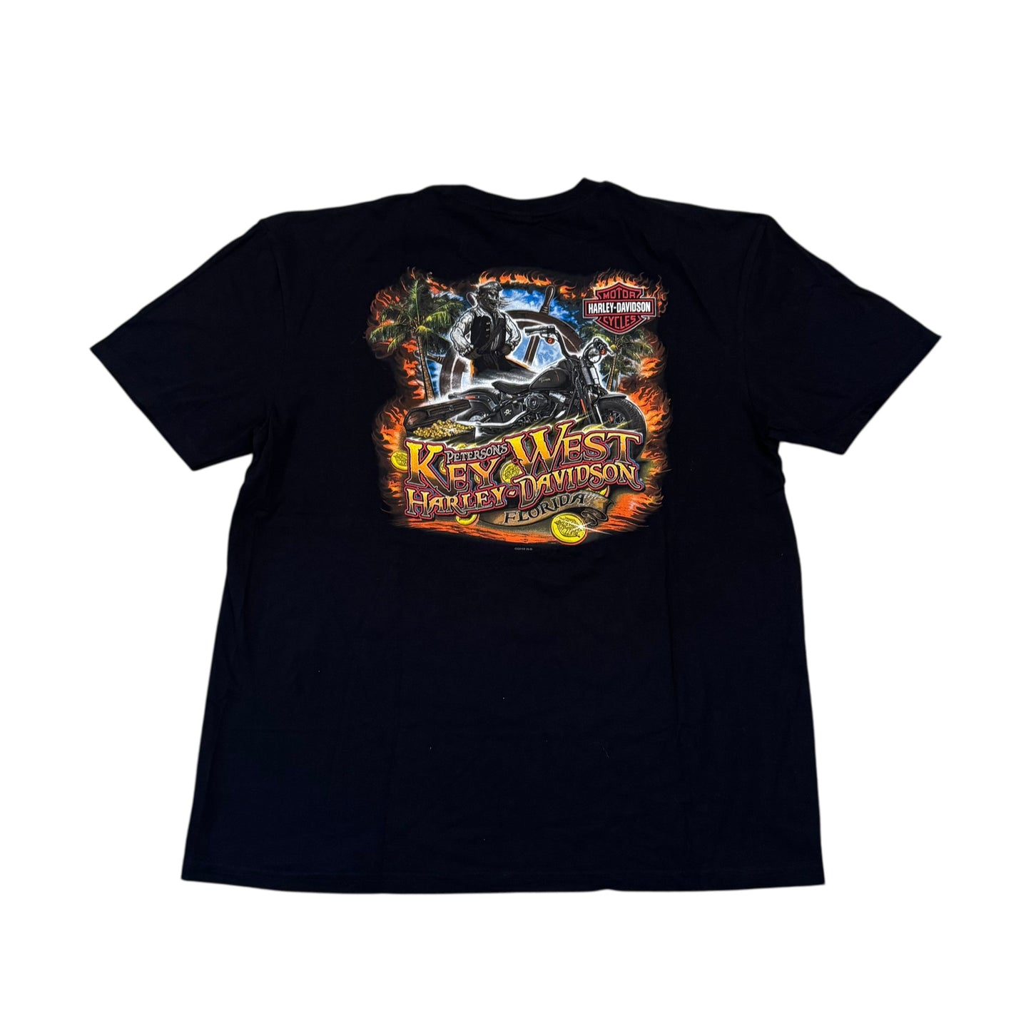 Harley Davidson Pirate Skull Key West T-Shirt (XXL)