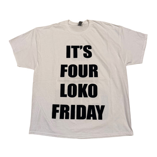It’s Four Loko Friday Coke White T-Shirt (XXL) PERSONALS COLLECTION