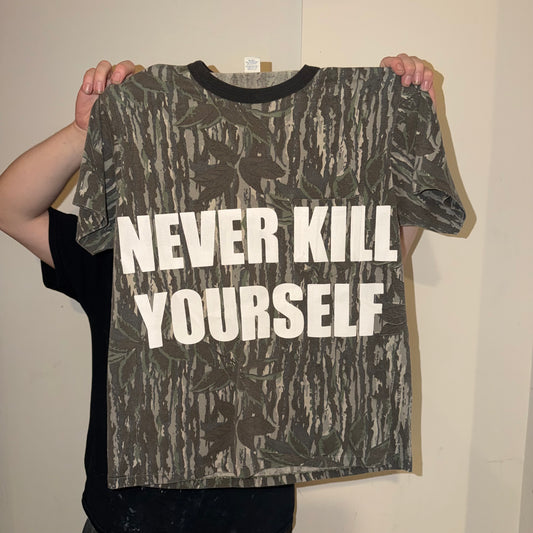 Never Kill Yourself 1/1 Camo T-Shirt (Large)